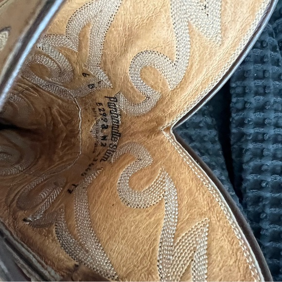 Vintage ‘80s Panhandle Slim tan western boots / women’s 6B - Picture 6 of 6